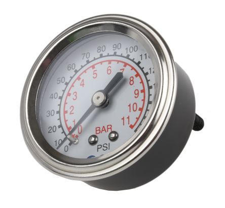SMC Соединение One-Touch, Мужской или Женский вход, R(Pt) Резьбовой манометр, 50 mm, 10 bar
