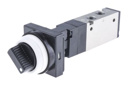 Пневматический ручной клапан SMC Twist Selector, VZM500 серия, G G 1/8, III B