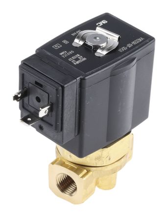 SMC Электромагнитный клапан VXE2330-02F-5DO1, 2 порта, NC, 24 V 1/4 дюйма