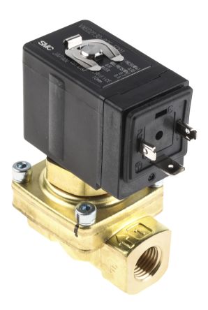 SMC Электромагнитный клапан VXED2130-02F-5DO1, 2 порта, НЗ, 24 V dc