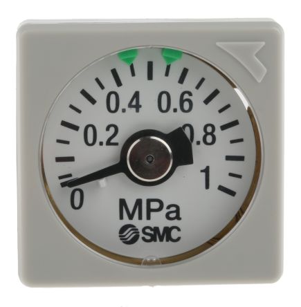 SMC Резьба G, Резьба RC, Резьба NPT Манометр, 1 МПа