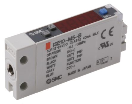 SMC Датчик Давления, IP40 1 Мпа 24 В пост. тока 50 °C