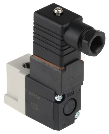 SMC Пневматический Электромагнитный Клапан - 3/2 Электромагнитный G VT Серия 12 V dc