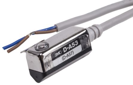 Пневматический цилиндр с герконом и приводом SMC D-A5 Серия, 24 V dc Светодиодный индикатор