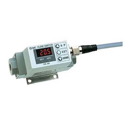SMC Серия PF2A Датчик Потока для Воздуха, 20L/min Мин, 200 L/min Макс