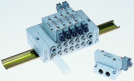 SMC Пневматический электромагнитный клапан - 5/2 электромагнит Rc SY5000 Серия 24 В dc