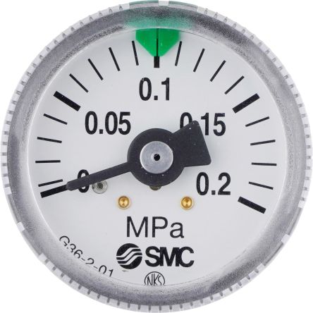 SMC R 1/8 дюйма тип R манометр, 37 мм, 2 бар