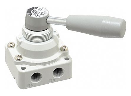 SMC Рычажный пневматический ручной управляющий клапан VH200 Серия, NPT 1/4 дюйма NPT, III B