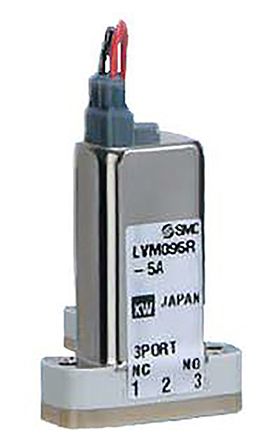 SMC Электромагнитный клапан LVM095R-6A-6-Q, 3 Порта, Универсальный, 12 В dc