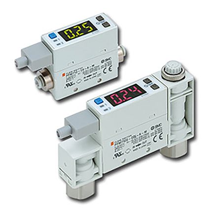 SMC PFM Серия Интегрированный дисплейный переключатель потока для воздуха, 2L/min Мин, 100 L/min Макс