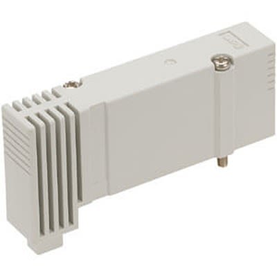 Компактный 5-портовый электромагнитный клапан SMC JSY3000, используемый для блокировки или герметизации неиспользуемых портов в сборке электромагнитного клапана, JSY31M-26P-1A