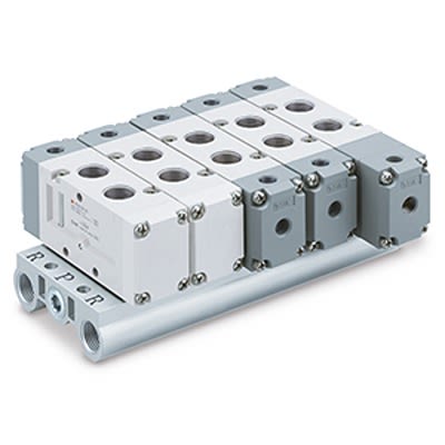 SMC VF5000 серия 2 станции G Коллекторная Основание, VV5F5-20-021-00F