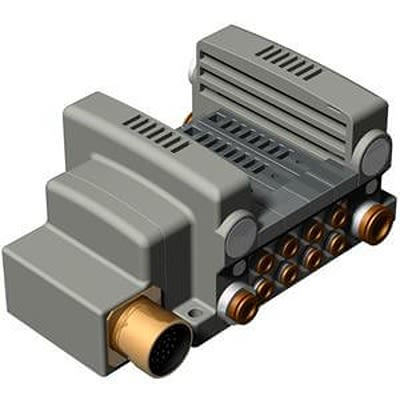База блока SMC VQC2000 серии на 4 станции, VV5QC21-04C6MD0