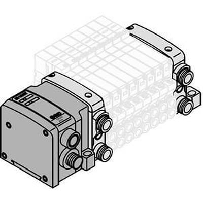 SMC VQC2000 серия 6 станций M Коллекторная база, VV5QC21-06C8SD0