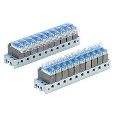 SMC VV100 серия 7 станционный метрический коллекторный базовый, VV100-S41-07-M5