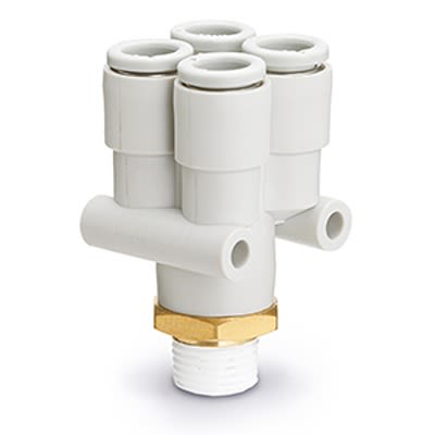 SMC Серия KQ2UD, KQ2UD04-02AS R 1/4 Резьбовой мужской