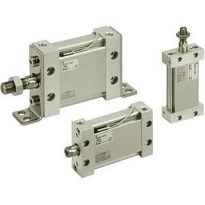 SMC Пневматический компактный цилиндр - MDUB25-30DZ 25 мм диаметр цилиндра, 30 мм серия MU, двустороннего действия