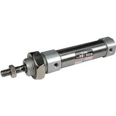 SMC Пневматический цилиндр со штоком - CD85N10-200-B-X2018 10 мм Диаметр цилиндра, 200 мм Серия C85, Двустороннего действия