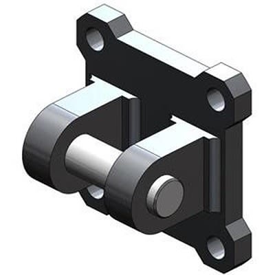 SMC монтажный кронштейн CQ-L050, для использования с компактными цилиндрами, для установки 50 мм