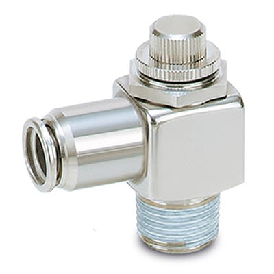 SMC Серия ASG Регулятор Скорости, ASG420F-02-10S, Вход Мужской, Резьбовой R R 1/4, Выход Женская Трубка