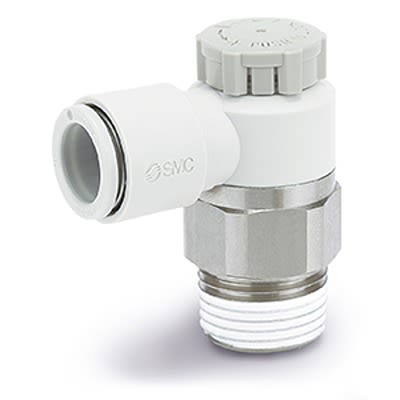 SMC AS Series Регулятор скорости, AS3201F-02-06SA, Вход Мужской, Резьбовой R R 1/4, Выход Женский Трубка
