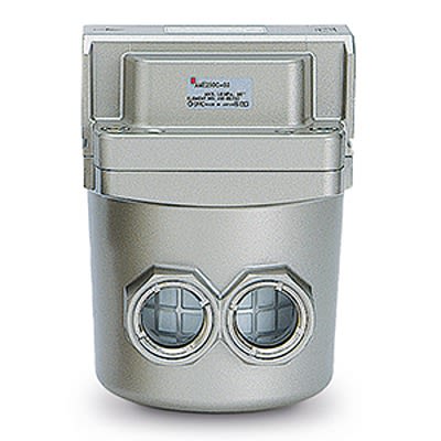 Серия SMC AMF350C-F03 5 μm 3/8 в G 10 бар Пневматический фильтр 1000 Л/мин макс с ручным сливом