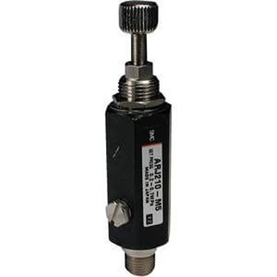 SMC M5 x 0.8 Пневматический регулятор - 0.8 Мпа, ARJ210-M5BG-1 10 Л/мин ARJ