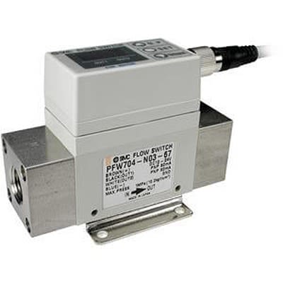 SMC Серия PF2W740 Датчик потока Датчик потока для воды, 5L/min мин, 40 L/min макс