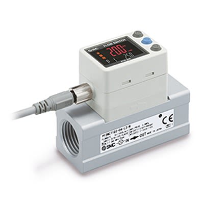 SMC Серия PF2MC7102 Датчик потока для воздуха, 10L/min Минимум, 1000 L/min Максимум Калиброванный
