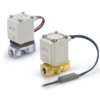 Электромагнитный клапан SMC - NC, 2 порта пневматический M5 x 0.8 серия VX232 24 V