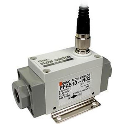 SMC Серия PF2A Цифровой датчик потока для воздуха, 5L/min Минимум, 105 L/min Максимум