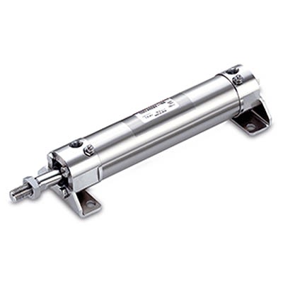SMC 200 мм Пневматический Цилиндр со Штоком Поршня - CG5BN32TFSV-200 CG5-S Серия, Двустороннего Действия