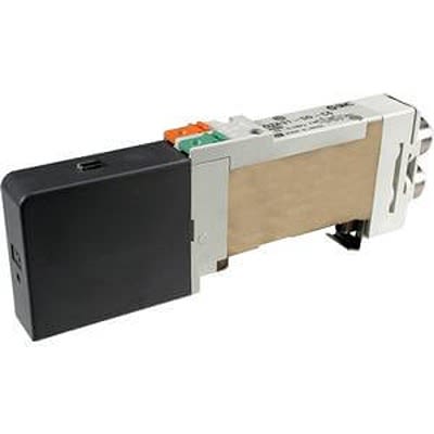 SMC Пневматический электромагнитный управляемый клапан - 2 x 3/2-ход, 5/2-ход, 5/3-ход Электромагнит M5 SQ2000 Серия 24 В постоянный ток