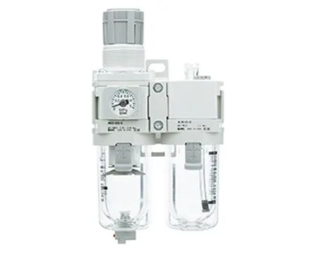 SMC G 1/4, Автоматический дренажный интегрированный манометр, AC30A-F02-D