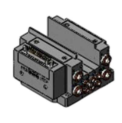 SMC Серия SY3000 3-станционный Пневматический распределительный клапан для использования с клапаном, SS5Y3-10F1-03B-C4-NA
