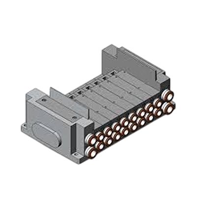 SMC SY-1 серия 8 станционный пневматический управляющий клапанный manifold для использования с клапаном, SS5Y5-10S0-08B-C6-NA