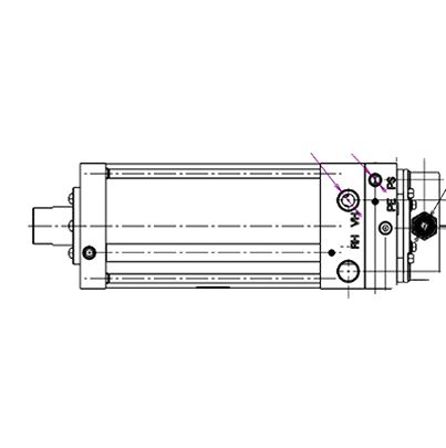 Цилиндр пневматический с поршнем SMC - XT581B90-H072-150P XT Серия