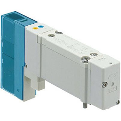 SMC Пневматический электромагнитный клапан управления - Выпуск вакуума, С датчиком давления, С выпуском остаточного давления