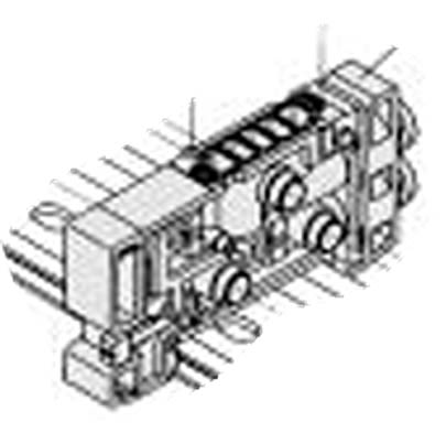 SMC SX5000 Серия Пневматический клапан Манипулятор для использования с клапаном, SX5000-50-1A-C8-Q