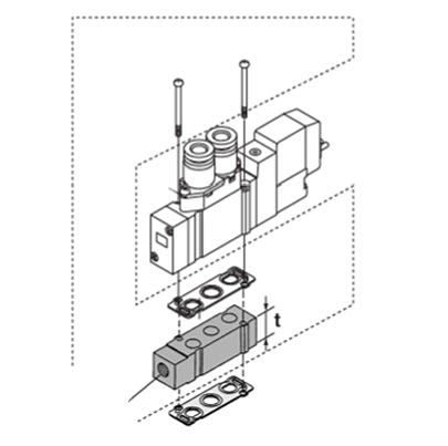 SMC SY7000 Резиновое Уплотнение, SY7000-38-1A-Q