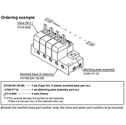 SMC Резиновое уплотнение V100, V100-77-1A