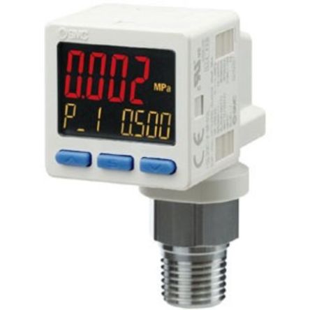 Датчик давления SMC, IP40 10 бар 24 В 50 °C