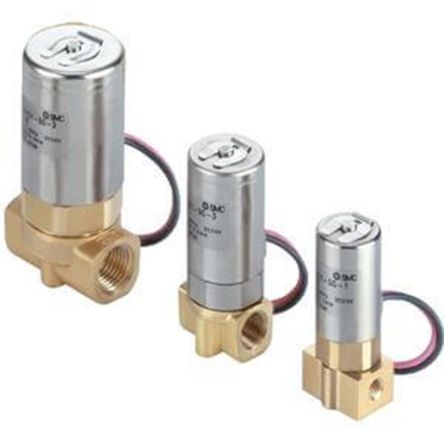 SMC Электромагнитный Клапан VDW31-5G-4-02F-Q, 2 порта, NC, 24 V dc, 1/8 дюйма