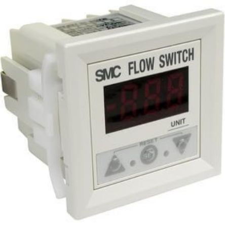 SMC Серия PF2A3 Цифровой переключатель потока Датчик потока для воздуха, 10L/min Мин, 210 L/min Макс