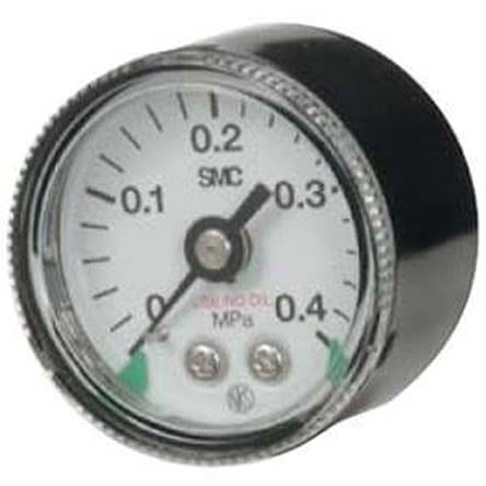 SMC R 1/8 дюйма Мужской, Женский манометр, 42.5 mm, 0.7 MPa