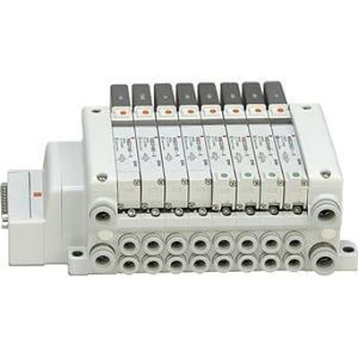 SMC 4-станционный Манифольд База для использования с VQC1000 Клапаном